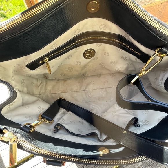 Tory Burch Robinson Double Zip Saffiano Tote - Picture 10 of 10